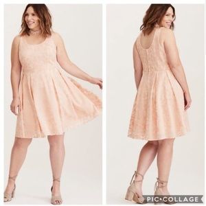 Torrid Flare Pink Dress